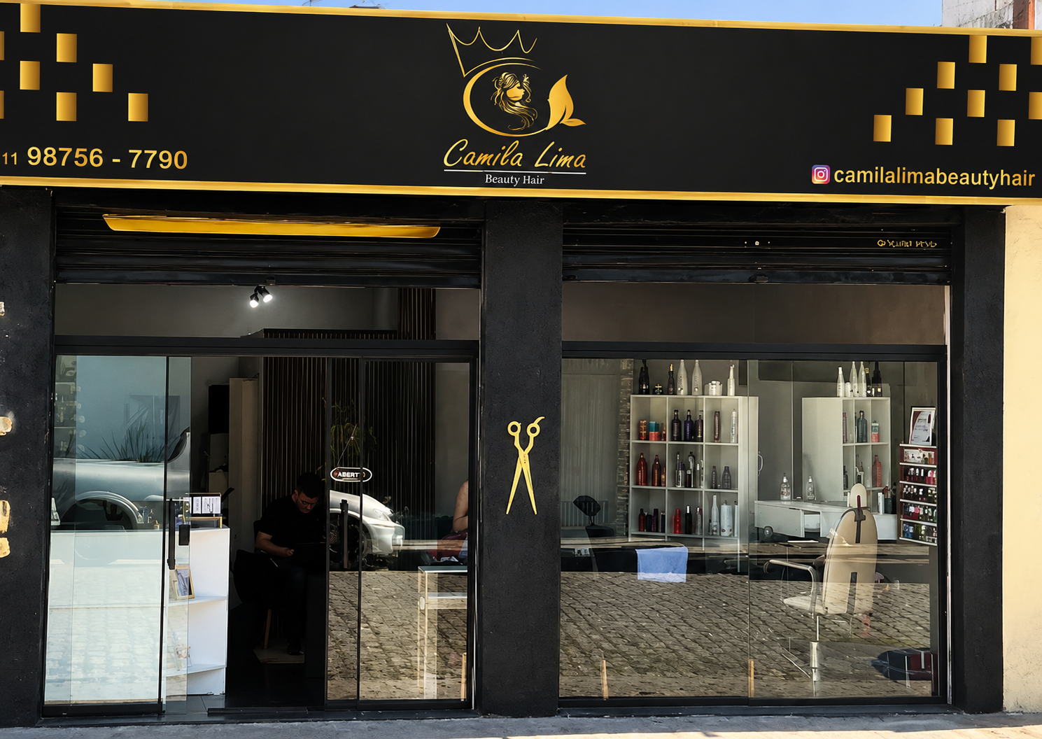 Ambiente do salão Camila Lima Beauty Hair